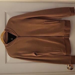 Mens zip-up cotton bomber jacket